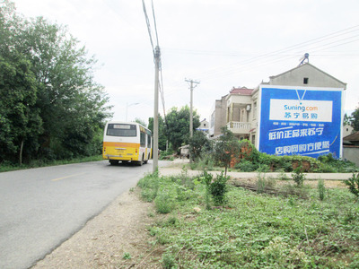 武漢蘇寧易購(gòu)墻體廣告